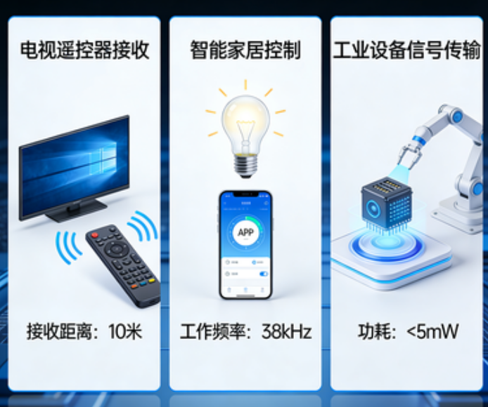 红外线接收头选型指南：全集成红外接收器特性、参数及应用场景